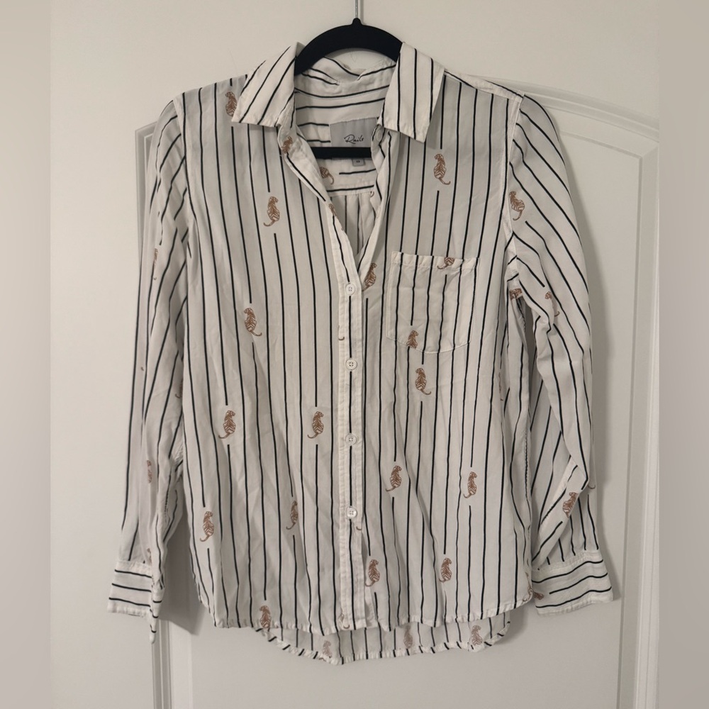 Rails pinstripe button down